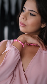 Set Alagoa Bracelet & Choker Pink