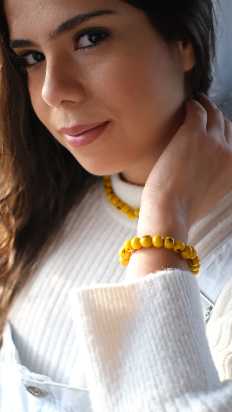 Sets Tocantins Bracelet & Choker Yellow